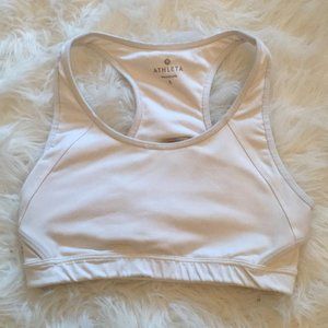 Small White Athleta Sports Bra
